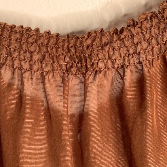 CHICO’S Copper Lightweight Semi-Sheer Top - Picture 2 of 8